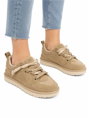 Size 8 UGG Women’s Lowmel Sneakers Chestnut Casual Suede Lace Up Shoes